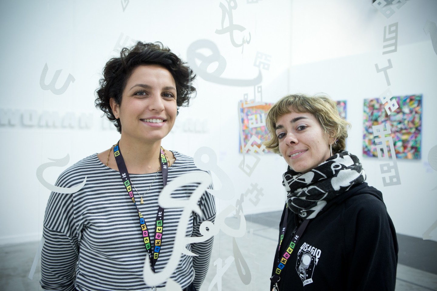 Le curatrice Eleonora Angela Maria Ignazzi e Francesca Pich